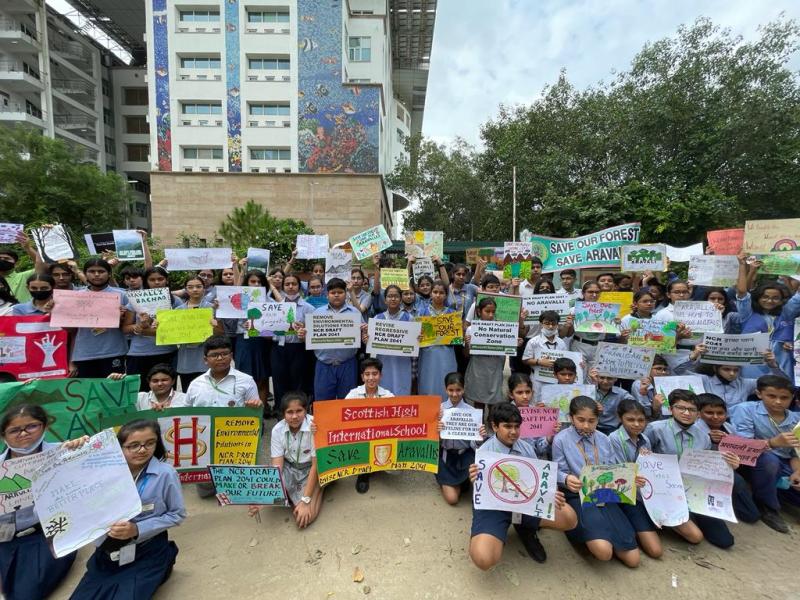 SCHOOL CHILDREN MEET GOVERNMENT AUTHORITIES TO DEMAND PROTECTION OF ARAVALLIS AND REVISE NCR DRAFT PLAN&nbsp;2041